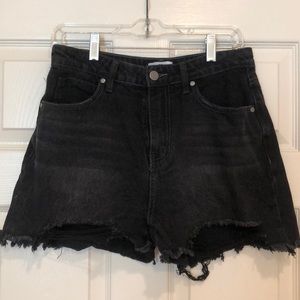 ✨NWOT✨ BP - Black, Distressed Denim Shorts - High-Waisted - Size 28